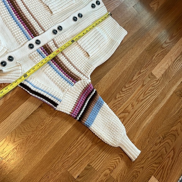 Anthropologie x Maeve High-Collar Mixed-Stitch Cardigan Sweater Size XS NWT - Picture 9 of 12